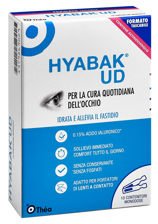 HYABAK UD SOSTITUTO LACRIMALE 10 MONODOSI 4 G - Pharmaleader