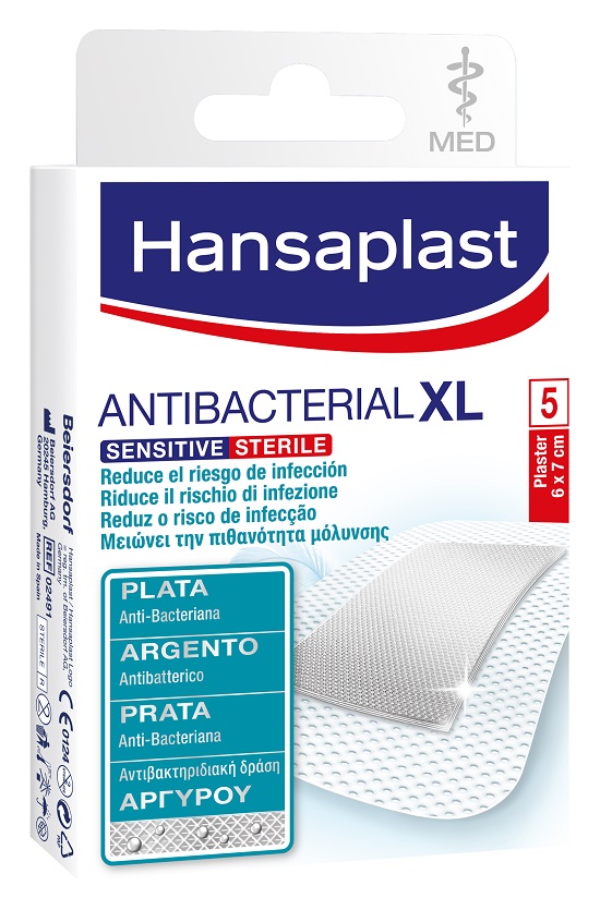 HANSAPLAST SENSITIVE EXTRA LARGE SILVER 5 PEZZI - Pharmaleader