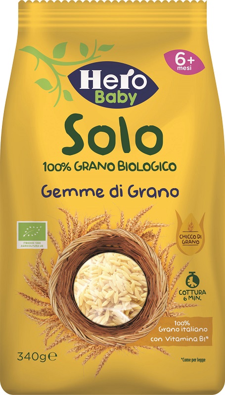 HERO SOLO PASTINA DI SEMOLA DI GRANO DURO 100% BIO 340 G - Pharmaleader