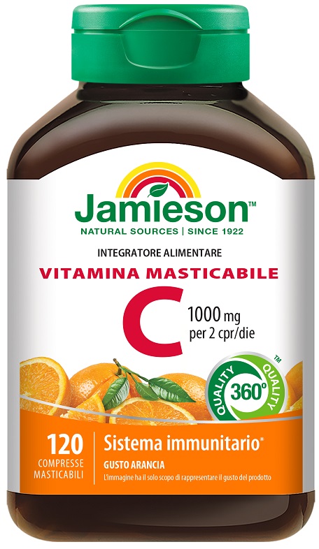JAMIESON VITAMINA C 1000 MASTICABILE ARANCIA 120 COMPRESSE - Pharmaleader