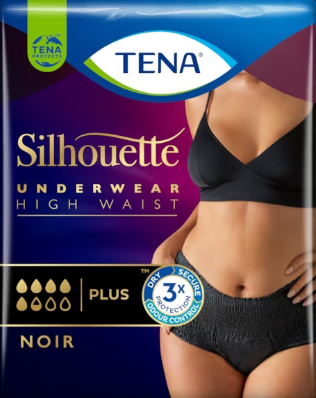 PANNOLONE A MUTANDINA ASSORBENTE TENA SILHOUETTE NOIR M VITA ALTA 9 PEZZI - Pharmaleader