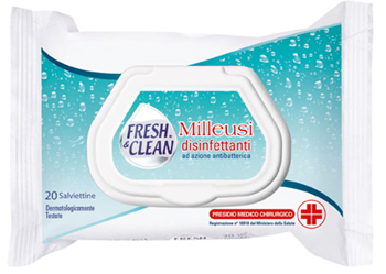 DISINFETTANTE FRESH&CLEAN SALVIETTINE 20 PEZZI - Pharmaleader