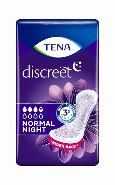 ASSORBENTE TENA DISCREET NORMAL NIGHT 10 PEZZI - Pharmaleader