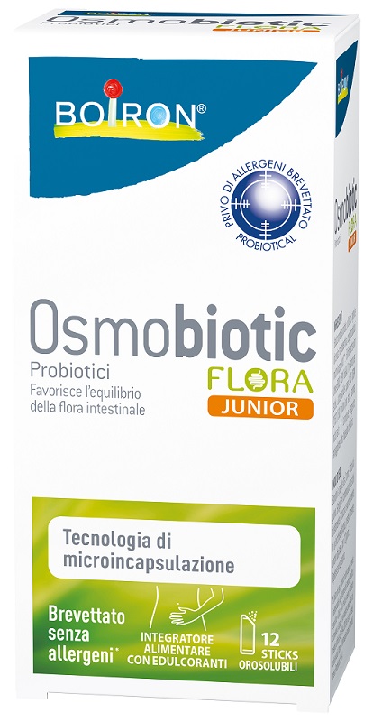 OSMOBIOTIC FLORA JUNIOR 12 STICKS OROSOLUBILI - Pharmaleader