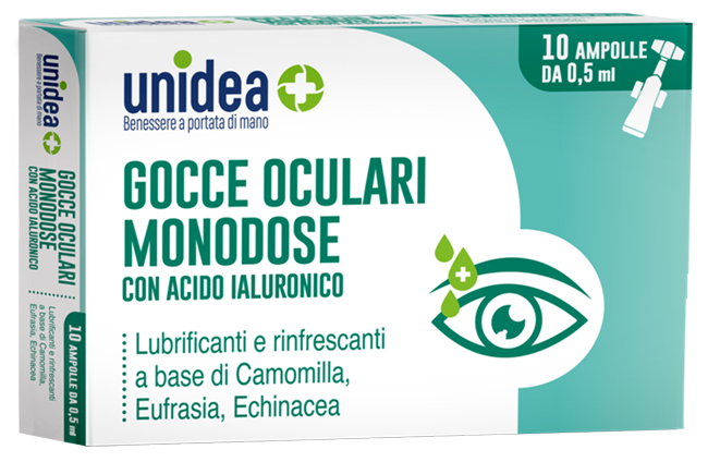 UNIDEA GOCCE OCULARI 10 FLACONCINI MONODOSE DA 0,5 ML - Pharmaleader