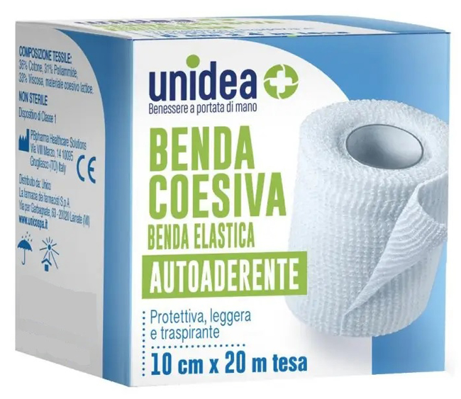 BENDA COESIVA UNIDEA CM 10X20 M 1 PEZZO - Pharmaleader