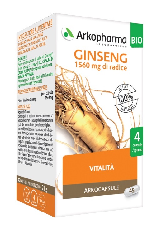 ARKOCPS GINSENG 45 CAPSULE BIO - Pharmaleader