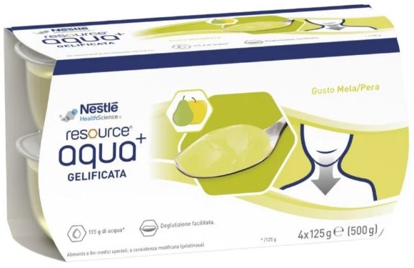 RESOURCE AQUA ACQUA GELIFICATA+APPLEPEAR CUP 6 4X125 G - Pharmaleader