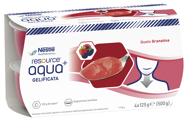 RESOURCE AQUA ACQUA GELIFICATA+GRENADA CUP 6 4X125 G - Pharmaleader
