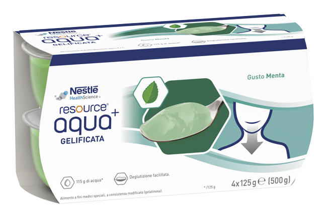 RESOURCE AQUA ACQUA GELIFICATA+MINT CUP 6 4X125 G - Pharmaleader