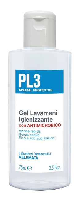 PL3 GEL LAVAMANI IGIENIZZANTE ANTIMICROBICO 75 ML - Pharmaleader