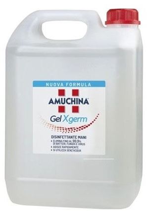 AMUCHINA GEL X-GERM DISINFETTANTE MANI 5 LITRI - Pharmaleader