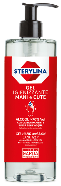 STERYLINA GEL MANI 70% ALCOOL 380 ML - Pharmaleader
