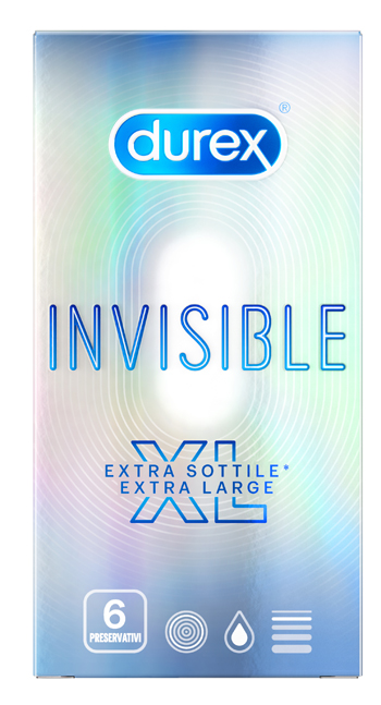 PROFILATTICO DUREX INVISIBLE XL 6 PEZZI - Pharmaleader