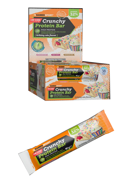 CRUNCHY PROTEINBAR BIRTHDAY CAKE 40 G - Pharmaleader