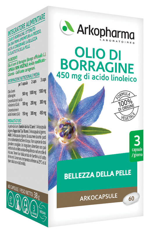 ARKOPHARMA OLIO DI BORRAGINE 60 PERLE - Pharmaleader