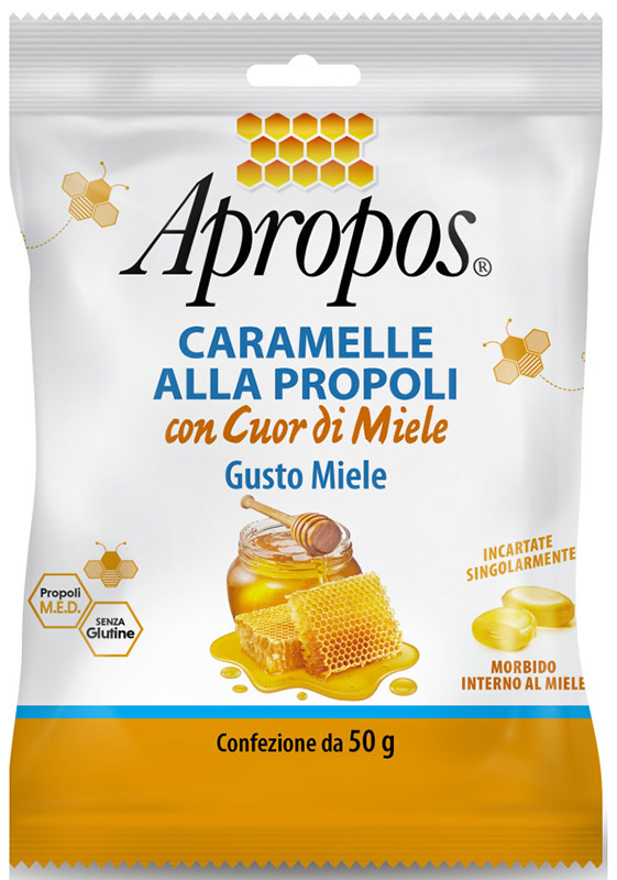APROPOS CARAMELLE DURE MIELE CUOR DI MIELE 50 G - Pharmaleader
