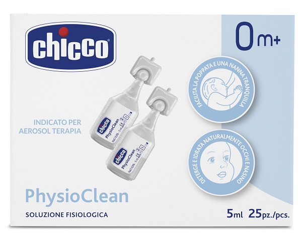 CHICCO SOLUZIONE PHYSIOCLEAN 5 ML 25 PEZZI - Pharmaleader