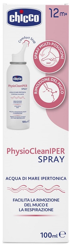 CHICCO PHYSIOCLEAN SOLUZIONE IPERTONICA SPRAY 100 ML - Pharmaleader