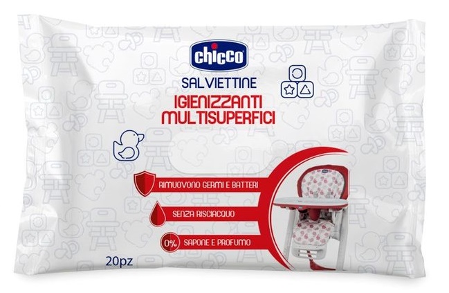 CHICCO SALVIETTINE IGIENIZZANTI 20 PEZZI - Pharmaleader