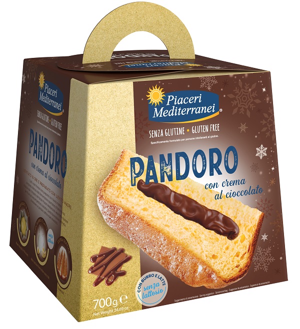 PIACERI MEDITERRANEI PANDORO CREMA AL CIOCCOLATO 700 G - Pharmaleader