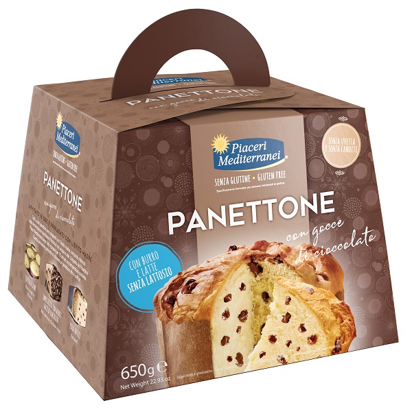 PIACERI MEDITERRANEI PANETTONE GOCCE DI CIOCCOLATO 650 G - Pharmaleader