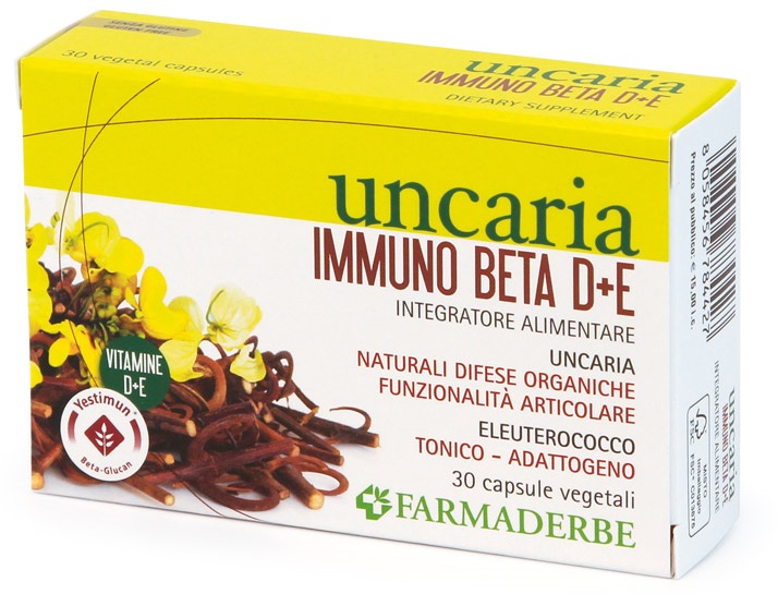 UNCARIA IMMUNO BETA D+E 30 CAPSULE - Pharmaleader