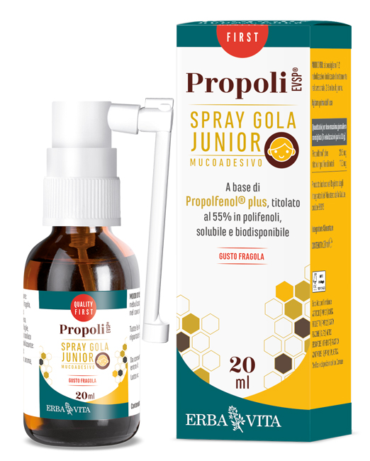 PROPOLI EVSP SPRAY GOLA JUNIOR GUSTO FRAGOLA 20 ML - Pharmaleader