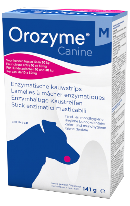 OROZYME CANINE STRISCE ENZIMATICHE MASTICABILI PER CANI DI TAGLIA MEDIA - Pharmaleader