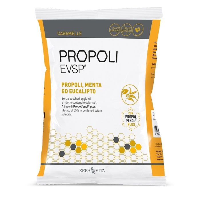 PROPOLI EVSP CARAMELLE PROPOLI MENTA EUCALIPTO 65 G - Pharmaleader