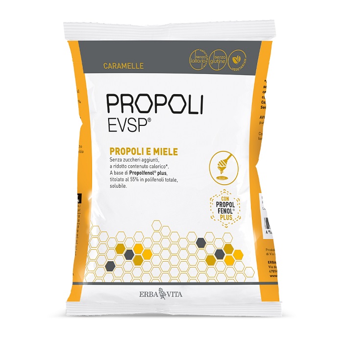 PROPOLI EVSP CARAMELLE PROPOLI MIELE 65 G - Pharmaleader
