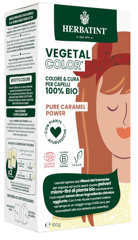 HERBATINT VEGETAL COLOR PURE CARAMEL POWER ITA 100 G - Pharmaleader