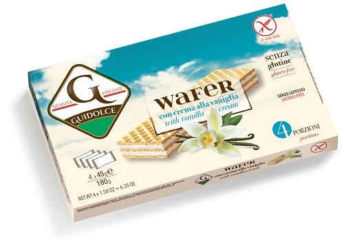WAFER CON CREMA ALLA VANIGLIA 4 PORZIONI X 45 G - Pharmaleader