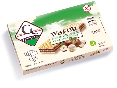 WAFER CON CREMA ALLA NOCCIOLA 4 PORZIONI X 45 G - Pharmaleader