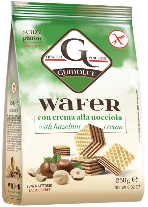 WAFER CON CREMA ALLA NOCCIOLA 250 G - Pharmaleader