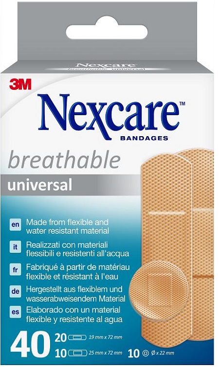 CEROTTO PREPARATO NEXCARE UNIVERSAL ASSORTITI 20 CEROTTO 19X72MM + 10 CEROTTO 25X72MM + 10 CEROTTO TONDI 22,5MM - Pharmaleader
