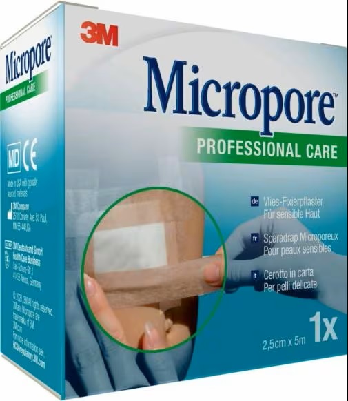 CEROTTO IN CARTA MICROPORE SURGICAL TAPE TAN M5X25MM - Pharmaleader