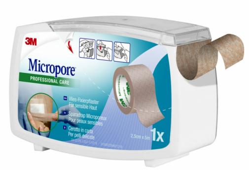 CEROTTO IN CARTA MICROPORE SURGICAL TAPE TAN M5X25MM DISPENSER - Pharmaleader