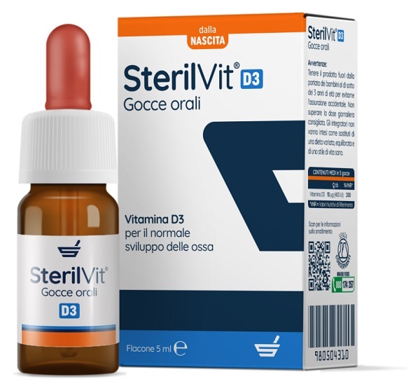 STERILVIT D3 GOCCE 5 ML - Pharmaleader