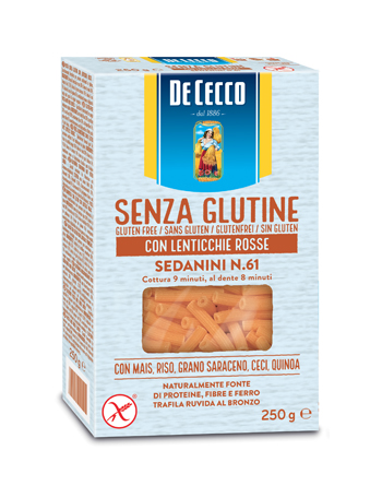 DE CECCO SEDANINI N61 LENTICCHIE ROSSE 250 G - Pharmaleader