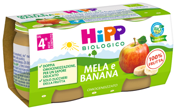 HIPP BIO OMOGENEIZZATO MELA/BANANA 2X80 G - Pharmaleader