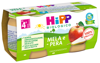 HIPP OMOGENEIZZATO MELA/PERA 2 X 80 G - Pharmaleader