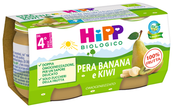 HIPP BIO OMOGENEIZZATO KIWI/BANANA/PERA 2X80 G - Pharmaleader