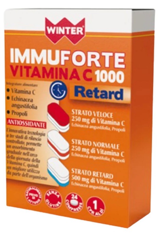 WINTER IMMUNOFORTE VITAMINA C 1000 RETARD 24 COMPRESSE - Pharmaleader