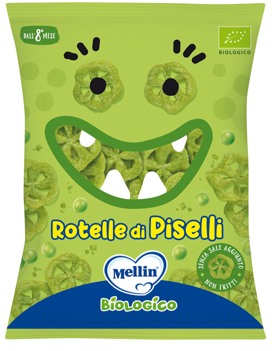 MELLIN SNACK BIO ROTELLE PISELLI 20 G - Pharmaleader