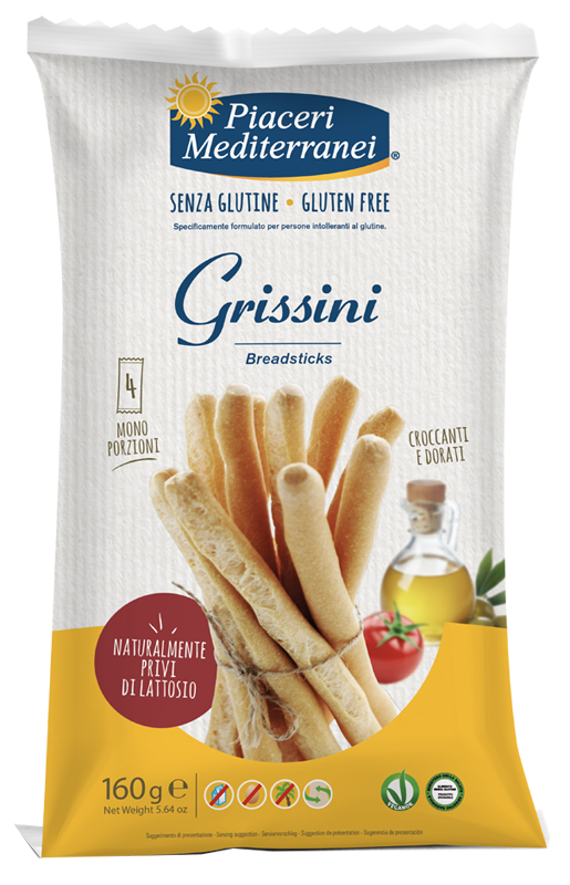 PIACERI MEDITERRANEI GRISSINI 160 G - Pharmaleader