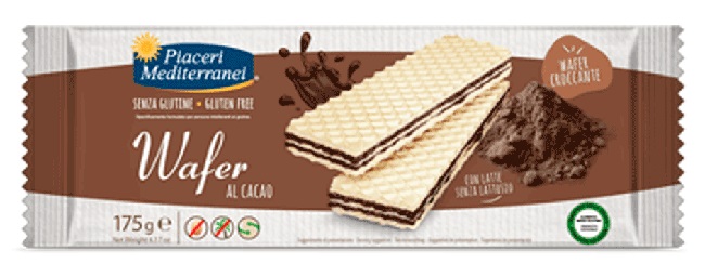 PIACERI MEDITERRANEI WAFER CACAO 175 G - Pharmaleader