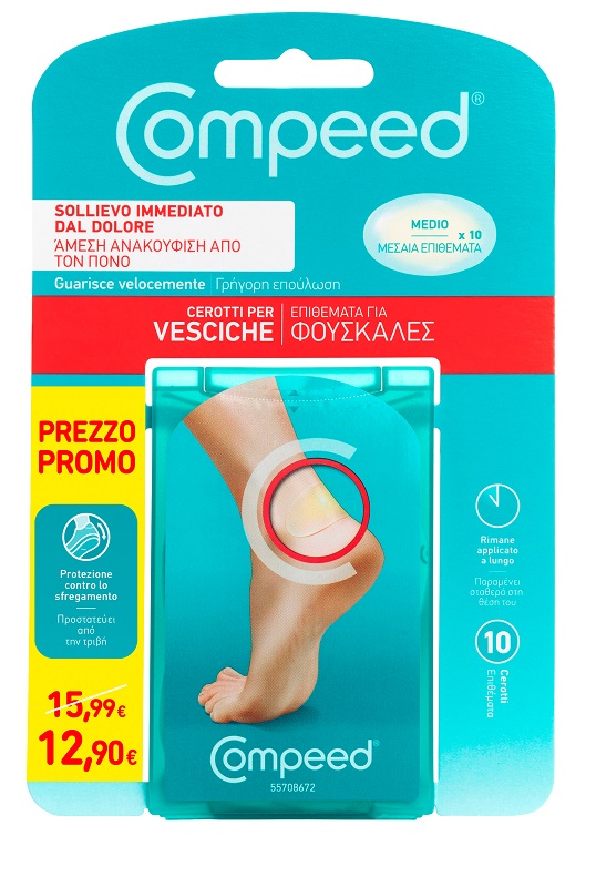 COMPEED CEROTTO VESCICHE MEDIO 10 PEZZI PROMO - Pharmaleader