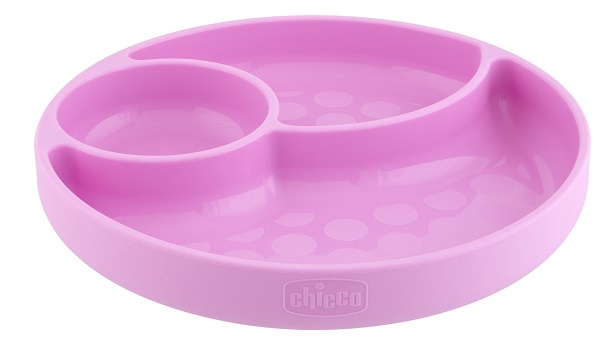 CHICCO PIATTO SILICONE VENTOSA ROSA - Pharmaleader