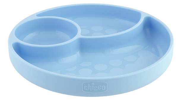 CHICCO PIATTO SILICONE VENTOSA BLU - Pharmaleader